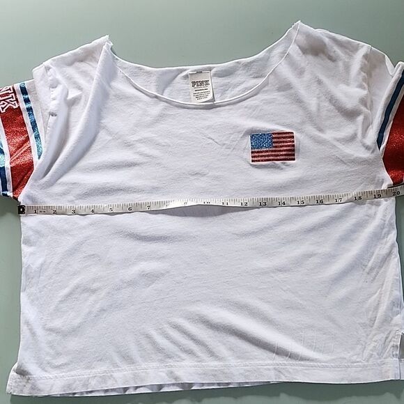 PINK Patriotic Cropped Top - Picture 8 of 10